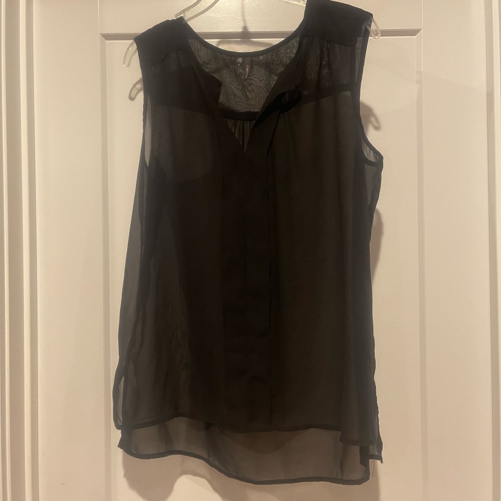Maurice’s Black sheer top size XL